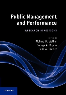 Public Management and Performance book