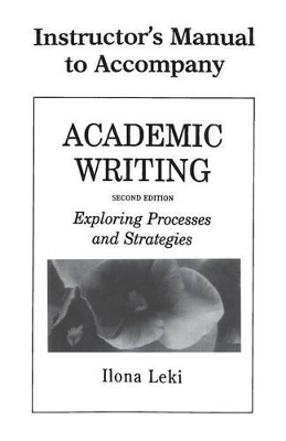 Academic Writing Instructor's Manual book