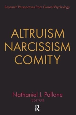 Altruism, Narcissism, Comity book