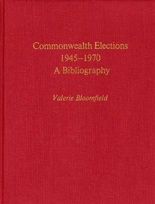 Commonwealth Elections, 1945-1970 book