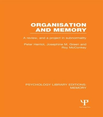 Organisation and Memory by Peter Herriot