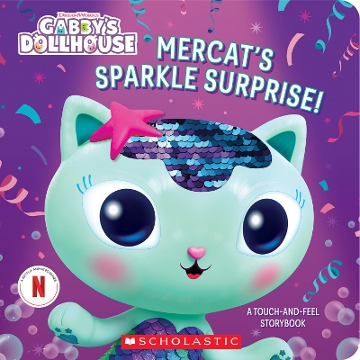 Mercat's Sparkle Surprise! A touch-and-feel Storybook (DreamWorks: Gabby's Dollhouse) book