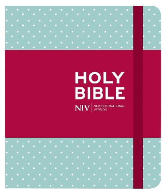 NIV Journalling Mint Polka Dot Cloth Bible book