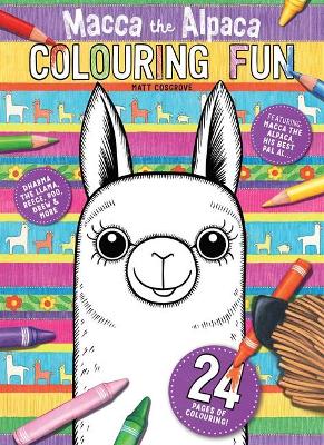 Macca the Alpaca Colouring Fun book