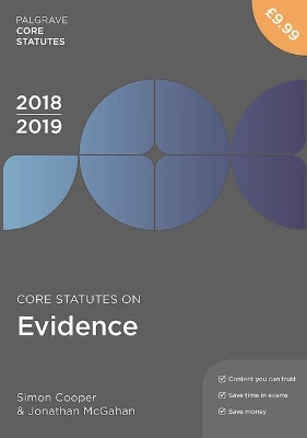 Core Statutes on Evidence 2018-19 book