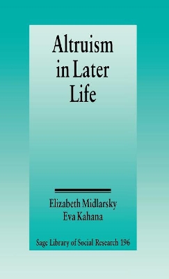 Altruism in Later Life book