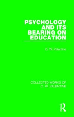 Psychology and its Bearing on Education book