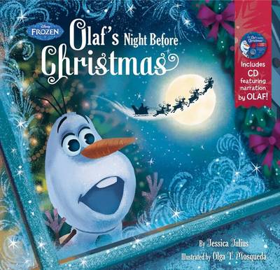 Frozen Olaf's Night Before Christmas Book & CD book