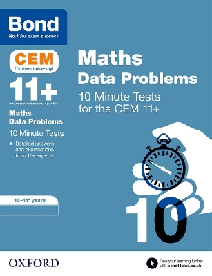 Bond 11+: CEM Maths Data 10 Minute Tests book