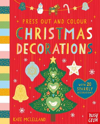 Press Out and Colour: Christmas Decorations book