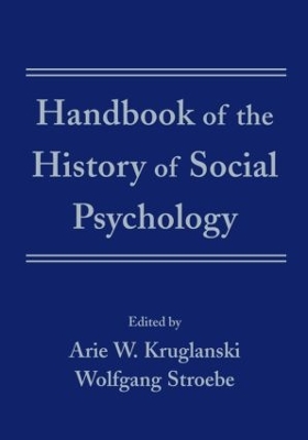 Handbook of the History of Social Psychology book