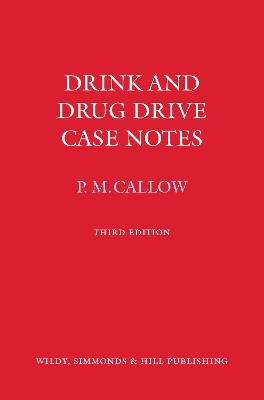 Drink and Drug Drive Cases Notes book