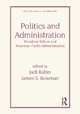 Politics and Administration book