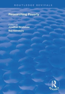 Researching Poverty by Jonathan Bradshaw