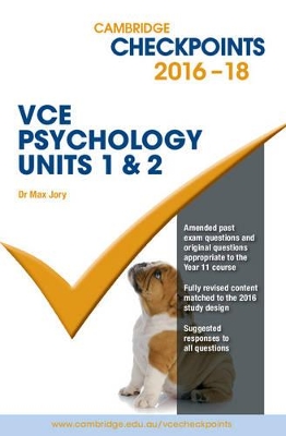 Cambridge Checkpoints VCE Psychology Units 1 and 2 2016-2018 book