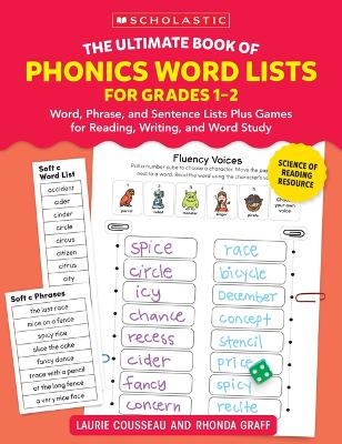 The Ultimate Book of Phonics Word Lists: Grades 1-2: Games & Word Lists for Reading, Writing, and Word Study book