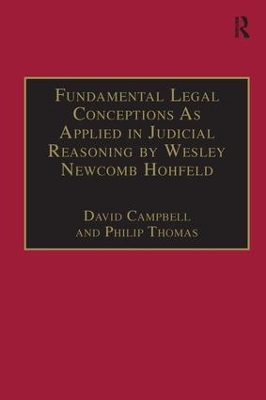 Fundamental Legal Conceptions as Applied in Judicial Reasoning by Wesley Newcomb Hohfeld book