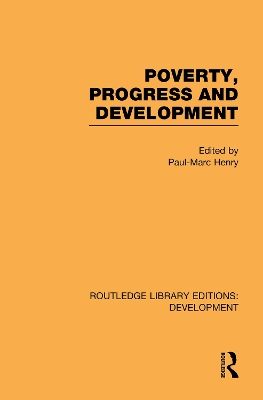 Poverty, Progress and Development book