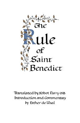 Rule of St.Benedict book