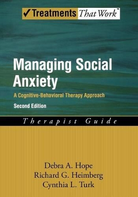 Managing Social Anxiety,Therapist Guide book