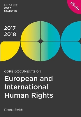 Core Documents on European and International Human Rights 2017-18 book