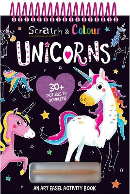 Scratch and Colour Unicorns book