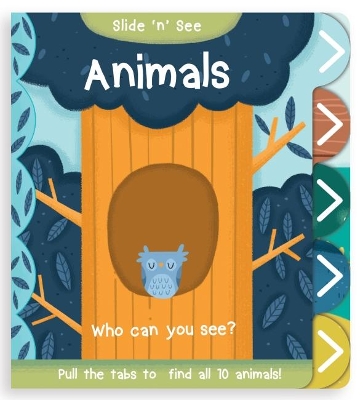 Slide 'n' See Animals book