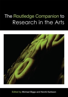 Routledge Companion to Research in the Arts book