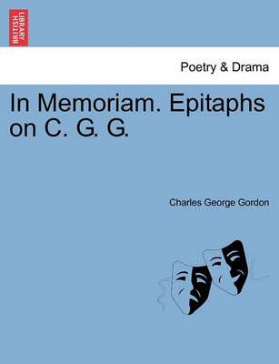 In Memoriam. Epitaphs on C. G. G. book