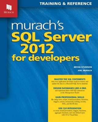 Murachs SQL Server 2012 for Developers book