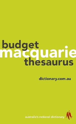 Macquarie Budget Thesaurus book