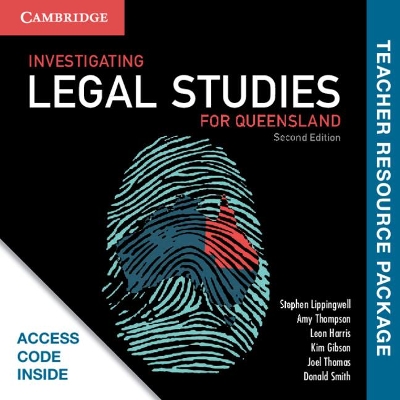 Investigating Legal Studies for Queensland Teacher Resource Card book