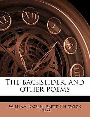 The Backslider, and Other Poems book
