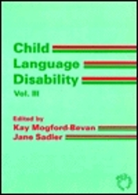 Child Language Disability Vol 3 book