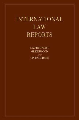 International Law Reports book