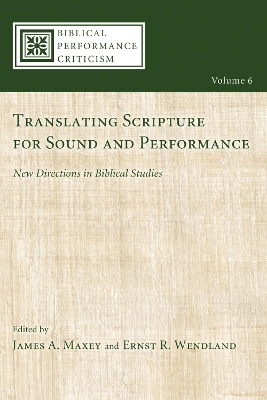 Translating Scripture for Sound and Performance book