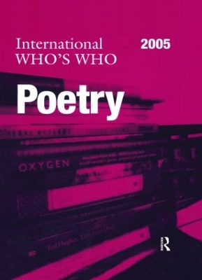 International Who's Who in Poetry 2005 book