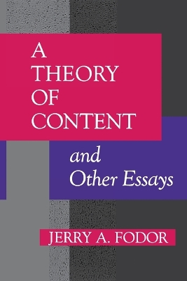 Theory of Content and Other Essays book