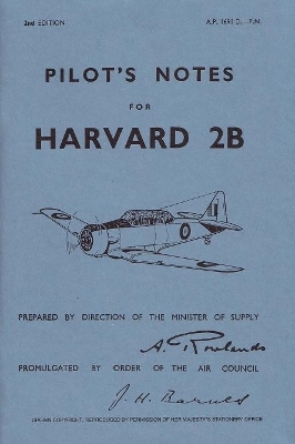 Harvard 2B Pilot's Notes: Air Ministry Pilot's Notes book