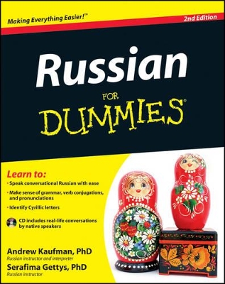 Russian for Dummies, 2nd Edition with CD book