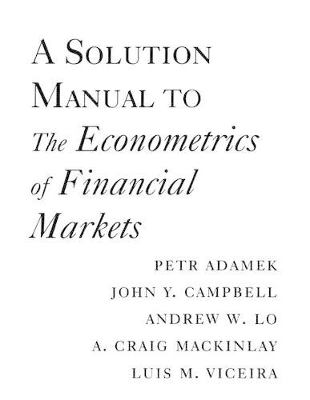 The Econometrics of Financial Markets by John Y. Campbell