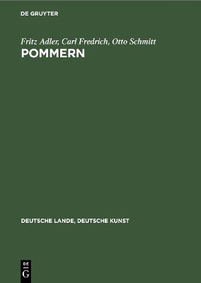 Pommern: Aufgenommen von der Staatlichen Bildstelle book