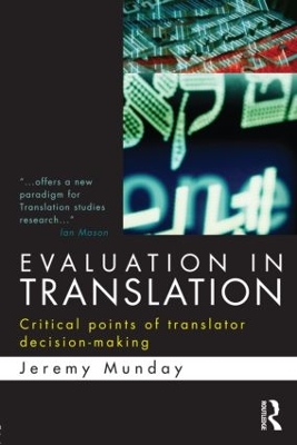 Evaluation in Translation by Jeremy Munday