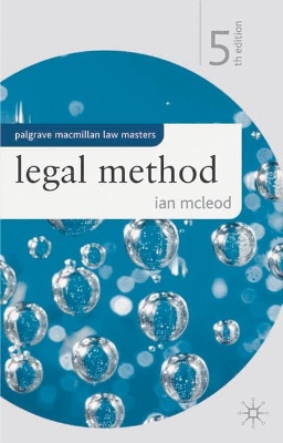 Legal Method by Ian McLeod