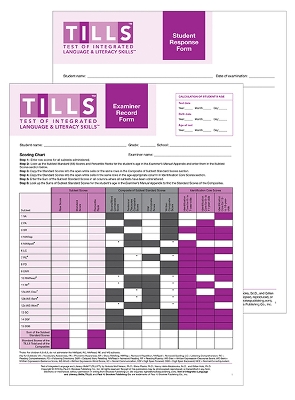 Test of Integrated Language and Literacy Skills™ (TILLS™) Forms Set book