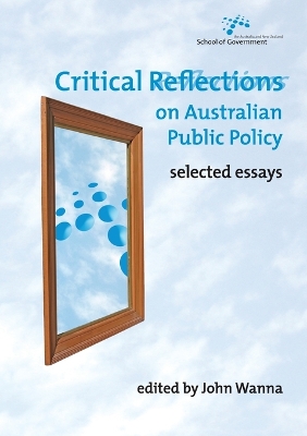 Critical Reflections on Australian Public Policy book