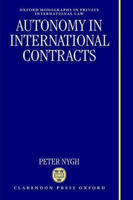 Autonomy in International Contracts book