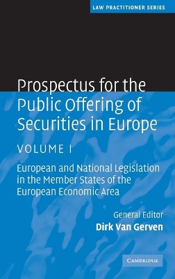 Prospectus for the Public Offering of Securities in Europe by Dirk Van Gerven