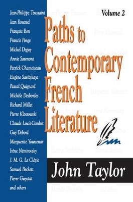 Paths to Contemporary French Literature book