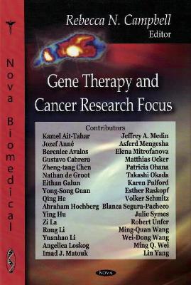 Gene Therapy & Cancer Research Focus book